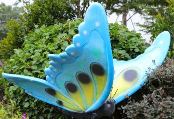 蝴蝶雕塑-卡通玻璃钢游乐园蝴蝶雕塑