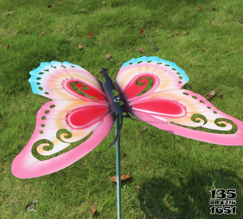 蝴蝶雕塑-室外玻璃钢创意蝴蝶雕塑高清图片