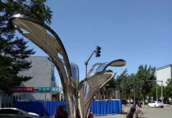 点亮城市，植入灵性：不锈钢植物雕塑