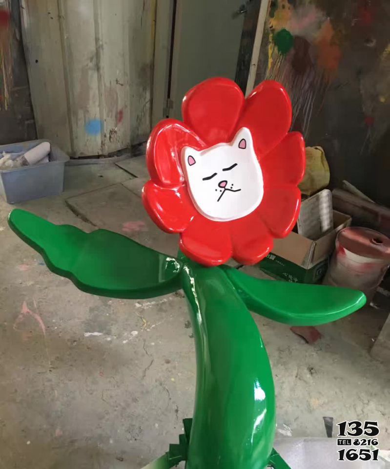 花朵雕塑-游乐场不锈钢太阳花景观装饰花朵雕塑 花朵雕塑-游乐场不锈钢太阳花景观装饰花朵雕塑