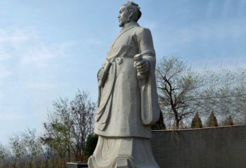 荆轲雕塑-景区广场战国时期历史人物荆轲石雕塑像