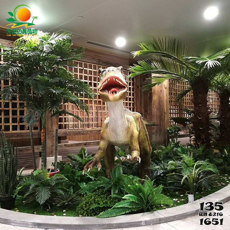 恐龙雕塑-游乐场商场创意玻璃钢恐龙雕塑高清图片