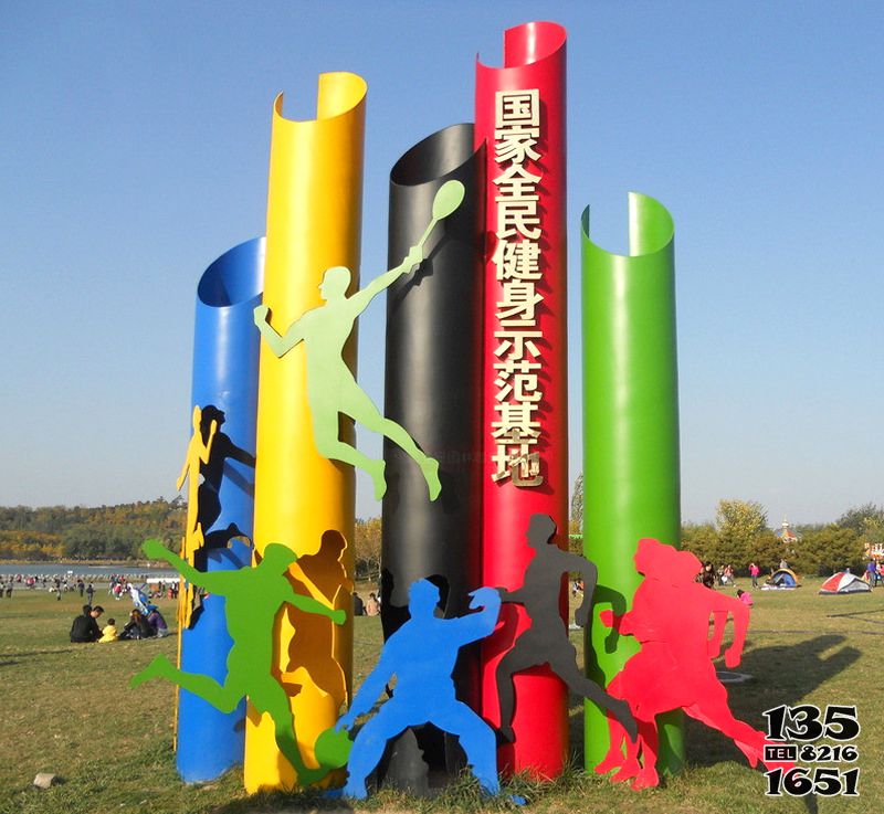 跨栏雕塑-抽象不锈钢跨栏体育运动员广场公园景观小品雕塑高清图片