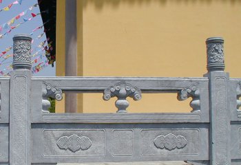 栏板栏杆雕塑-寺院阳台围栏青石花纹雕刻栏杆