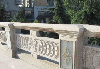 栏杆栏板雕塑-别墅阳台花岗岩浮雕护栏栏板雕塑