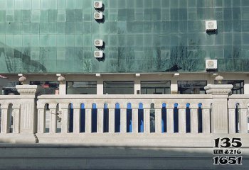 栏杆栏板雕塑-城市街道大理石围栏镂栏杆摆件