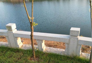 栏杆栏板雕塑-公园湖边简易大理石栏杆