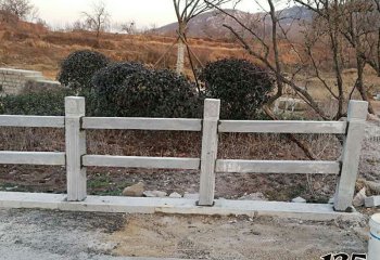 栏杆栏板雕塑-园林户外简易花岗岩石柱栏杆
