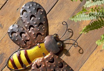 蜜蜂雕塑-花园广场镂空创意黄铜蜜蜂摆件雕塑