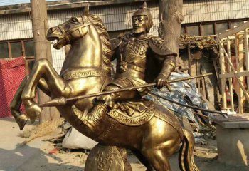骑马雕塑-公园铜雕景观将军骑马雕塑