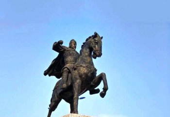 骑马雕塑-历史名人铜雕项羽骑马雕塑