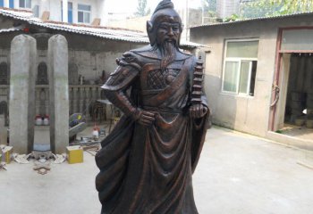 人物雕塑-战神托塔天王李靖玻璃钢铸铜雕塑