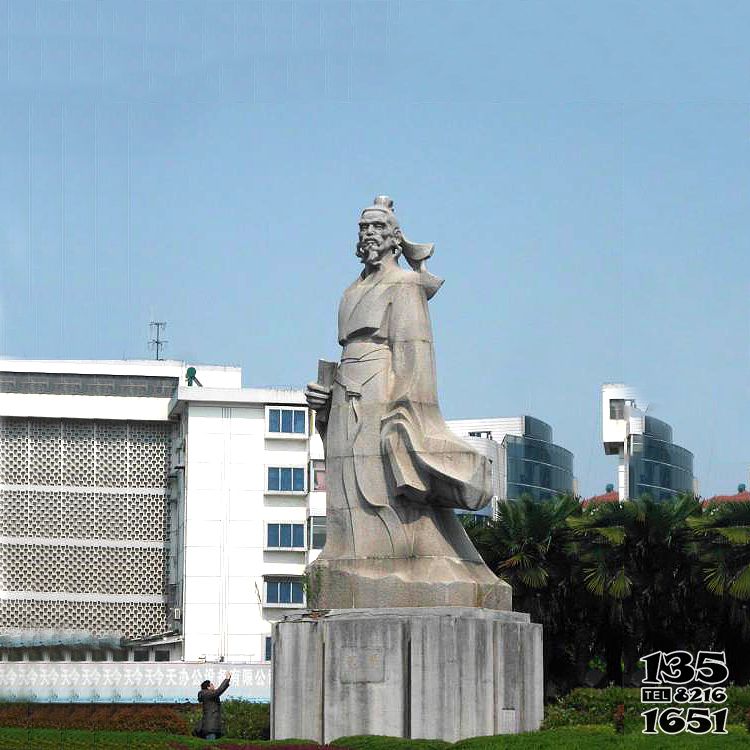 沈括雕塑-小区广场中国北宋著名科学家沈括石雕塑像