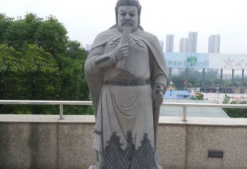 岳飞青石雕塑-中国古代著名将领雕像