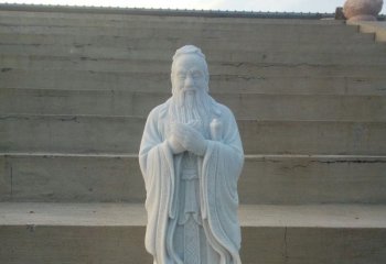 孔子雕塑-学院公园汉白玉至圣先师孔子石雕
