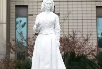 南丁格尔雕塑-汉白玉石雕医院医学院著名人物南丁格尔雕塑