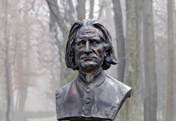 李斯特雕塑-世界名人英国公园铸铜胸像李斯特雕塑