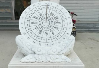 日晷雕塑-校园创意浮雕计时器日晷雕塑