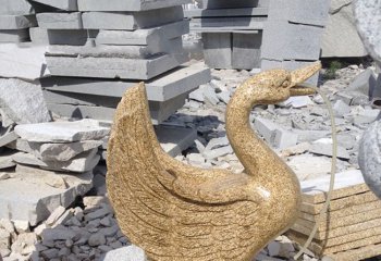 天鹅雕塑-花园大理石创意天鹅 雕塑