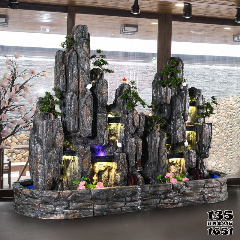 假山雕塑-室内庭院假山装饰摆件景观雕塑高清图片