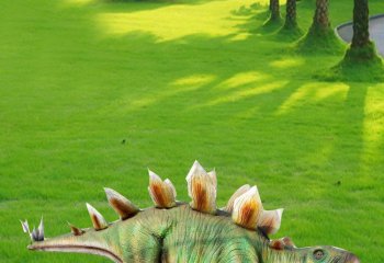 恐龙雕塑-景区草坪玻璃钢大型仿真动物恐龙雕塑