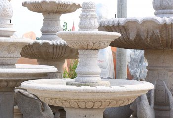 喷泉雕塑-户外别墅砂岩浮雕喷泉雕塑