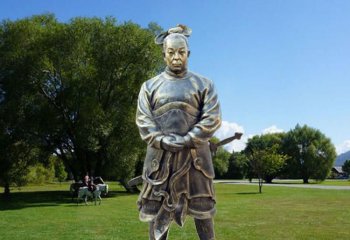 韩信雕塑-中国汉初三杰仿铜雕像韩信雕塑