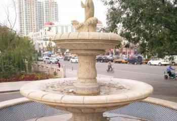 喷泉雕塑-户外记得创意大理石石雕欧式石雕花钵喷泉雕塑
