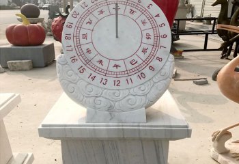 日晷雕塑-景区石雕古代计时器日晷雕塑