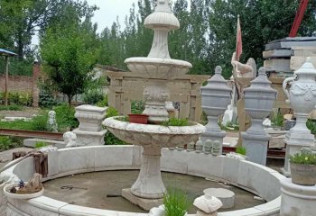 喷泉雕塑-大理石流水石雕户外公园喷泉雕塑