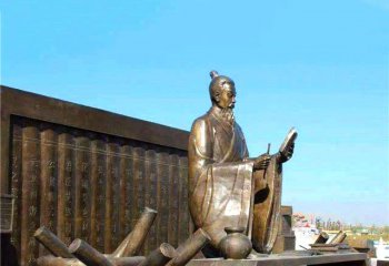 司马迁雕塑-城市广场西汉历史文化名人司马迁铸铜景观雕塑