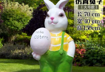 兔子雕塑-游乐园摆放一只大号玻璃钢兔子雕塑