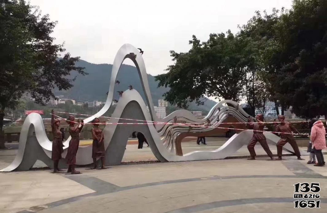 假山雕塑-广场景区摆放假山不锈钢景观雕塑 假山雕塑-广场景区摆放假山不锈钢景观雕塑