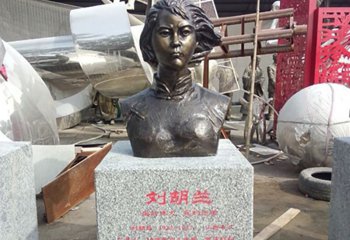 刘胡兰雕塑-公园人物铜雕刘胡兰雕塑