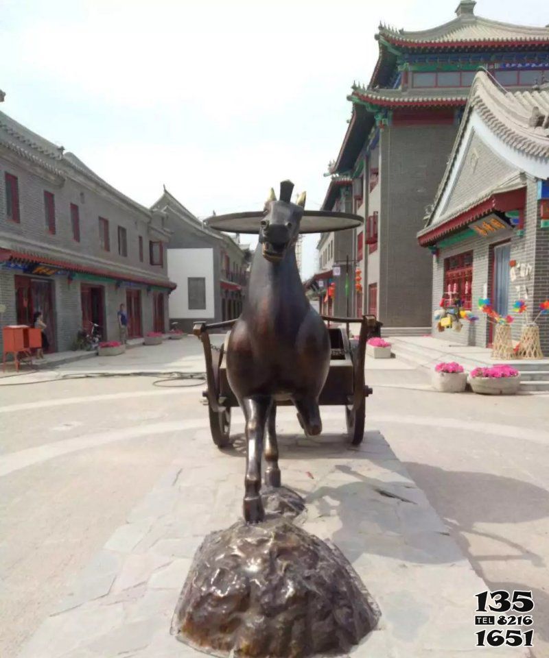 马车雕塑-观光景区摆放铸铜马车雕塑高清图片