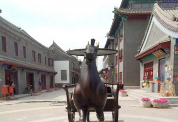 马车雕塑-观光景区摆放铸铜马车雕塑