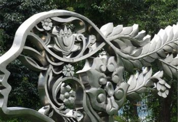 美女雕塑-不锈钢公园抽象美女头像雕塑