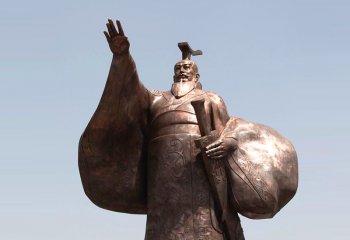秦始皇雕塑-大型景区历史名人秦始皇铜雕景观塑像