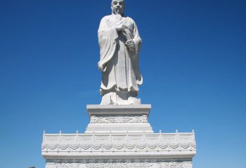 孟子雕塑-景区大型历史名人古代著名思想家教育家大理石孟子石雕像