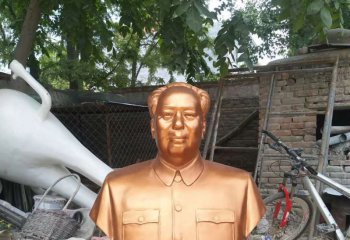 毛泽东雕塑-校园玻璃钢仿铜毛主席园林户外景观毛泽东雕塑