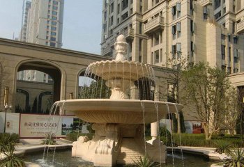 喷泉雕塑-小区庭院石雕欧式喷泉雕塑