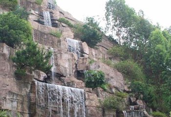 假山雕塑-景区园林大型流水瀑布人造假山