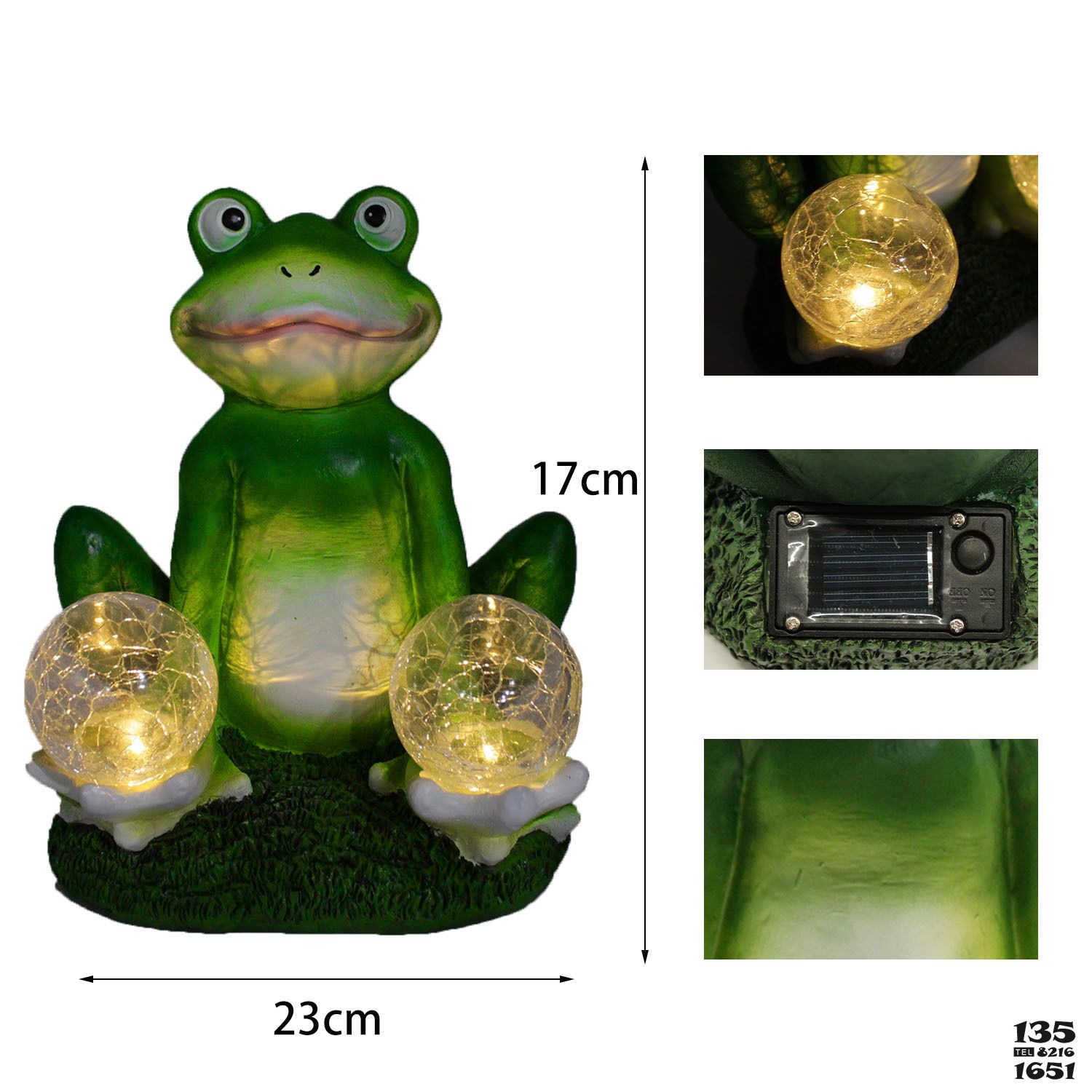 青蛙雕塑-校园玻璃钢喷漆青蛙雕塑高清图片