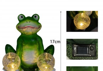 青蛙雕塑-校园玻璃钢喷漆青蛙雕塑
