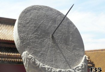 日晷雕塑-公园抽象大理石石雕日晷雕塑