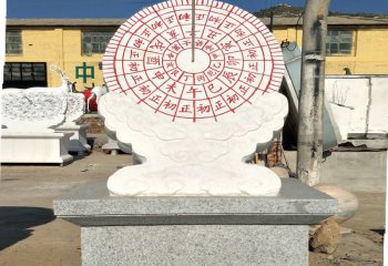 日晷雕塑-公园创意石雕日晷雕塑