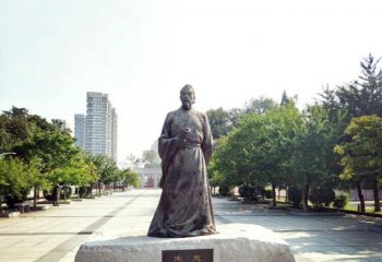 宋慈雕塑-公园广场历史著名人物宋慈青石雕像