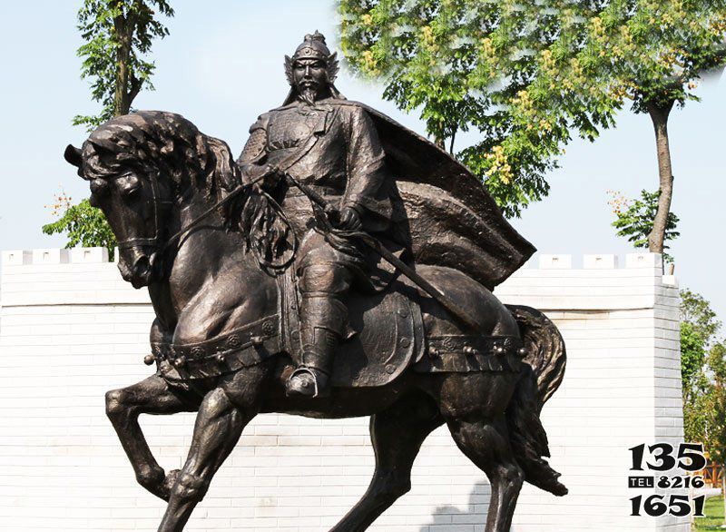 骑马雕塑-广场铜雕人物将军骑马雕塑高清图片