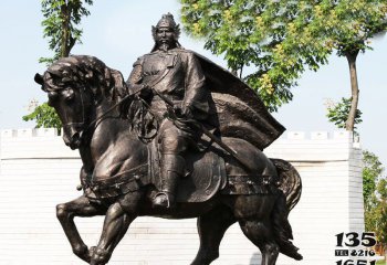 骑马雕塑-广场铜雕人物将军骑马雕塑