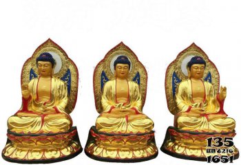 如来佛祖雕塑-寺庙供奉神佛不锈钢鎏金如来佛祖雕塑